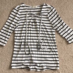 B&W striped shirt